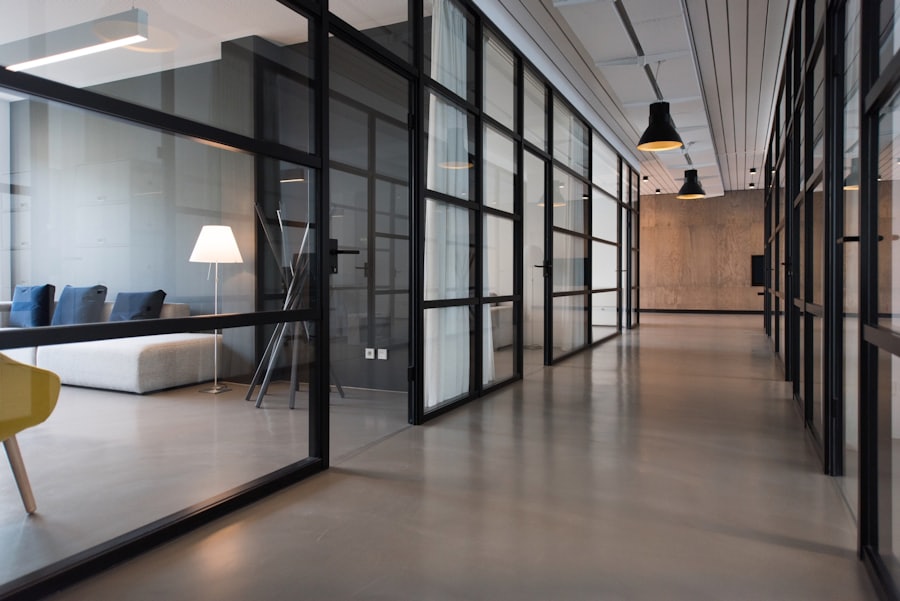 Modern office corridor